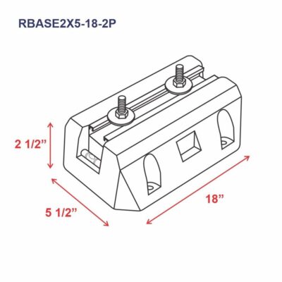 Floor Mounting Base KIT for Mini Split Systems - Base_2P